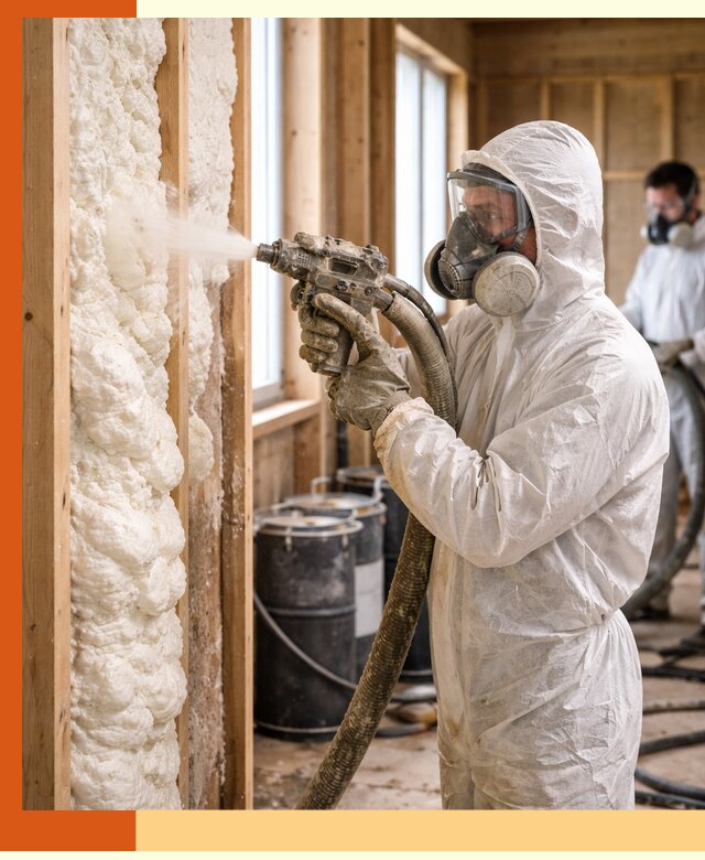 Утепление каркасного дома пенополиуретаном в Уссурийске