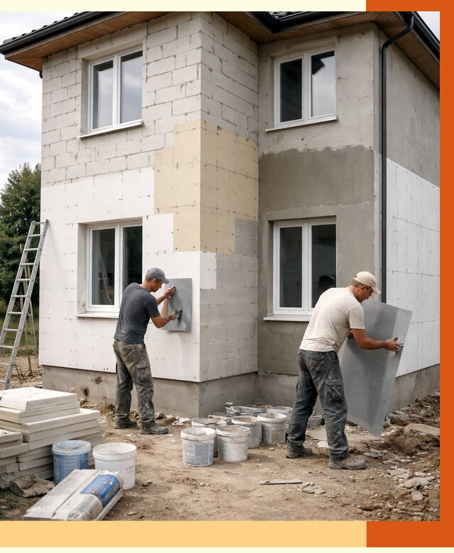 Утепление дома из газобетона в Уссурийске от 4330 руб./м² — заказать у ТепломастерСср