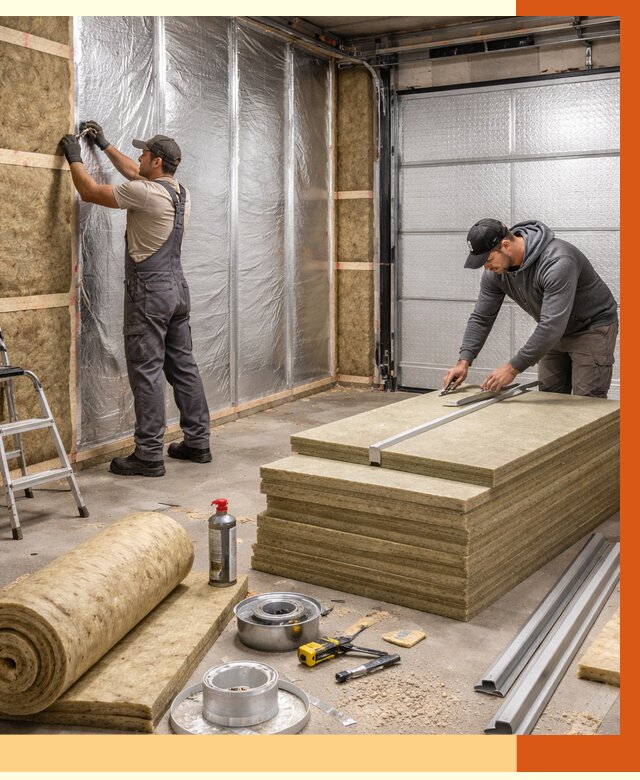 Утепление гаража в Уссурийске от 4640 руб/м2 — комплексное утепление ворот и стен | ТепломастерСср