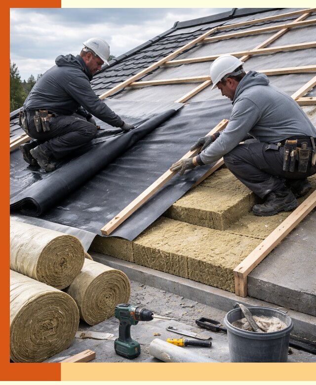Утепление крыши снаружи в Уссурийске: профессиональная теплоизоляция