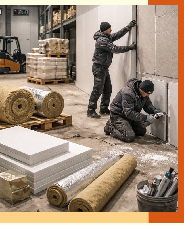 Утепление холодного склада в Уссурийске от 8764 руб/м2 — комплексное под ключ | ТепломастерСср