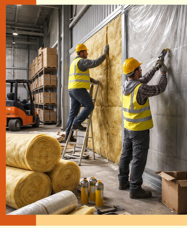 Утепление склада с техникой в Уссурийске под ключ