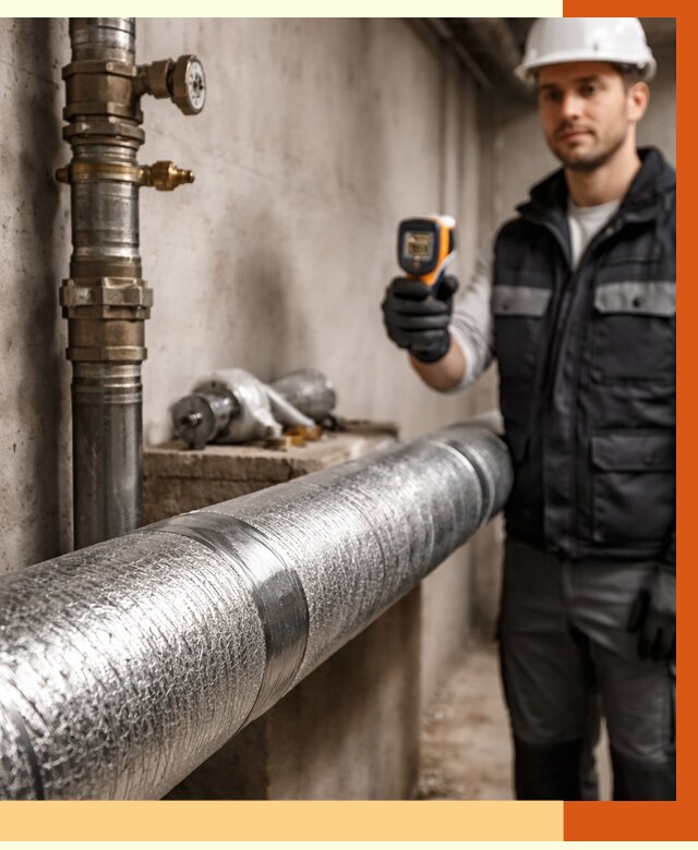 Утепление труб водоснабжения в Уссурийске от 8764 руб. за м² — услуги ТепломастерСср