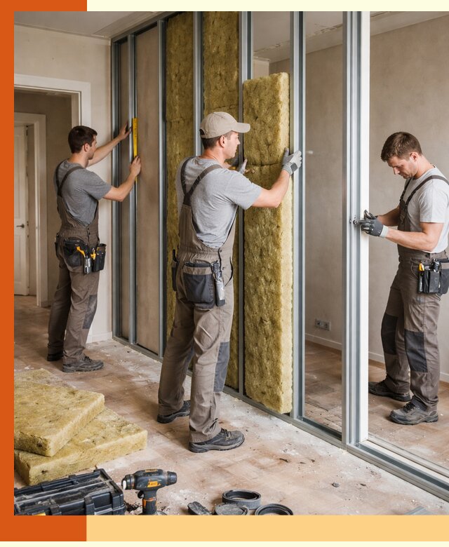 Шумоизоляция межкомнатных перегородок в Уссурийске эффективно и надёжно