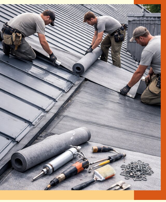 Гидроизоляция металлической кровли полимочевиной в Уссурийске от 8764 руб. | ТепломастерСср