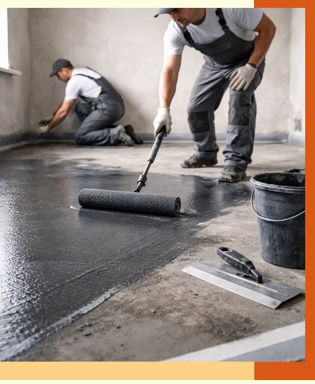 Профессиональная гидроизоляция пола в Уссурийске от 8764 руб. под ключ | ТепломастерСср