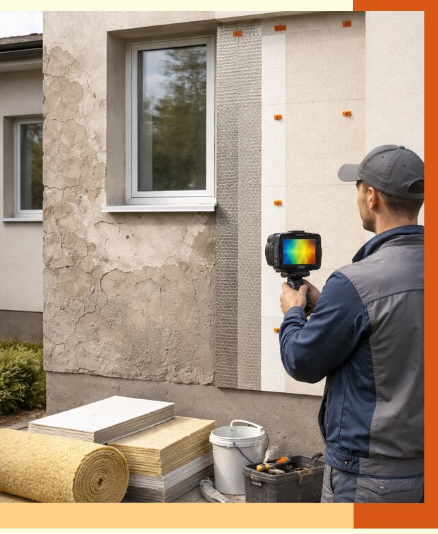 Тепловизионное обследование фасада в Уссурийске от 4640 руб. под ключ | ТепломастерСср